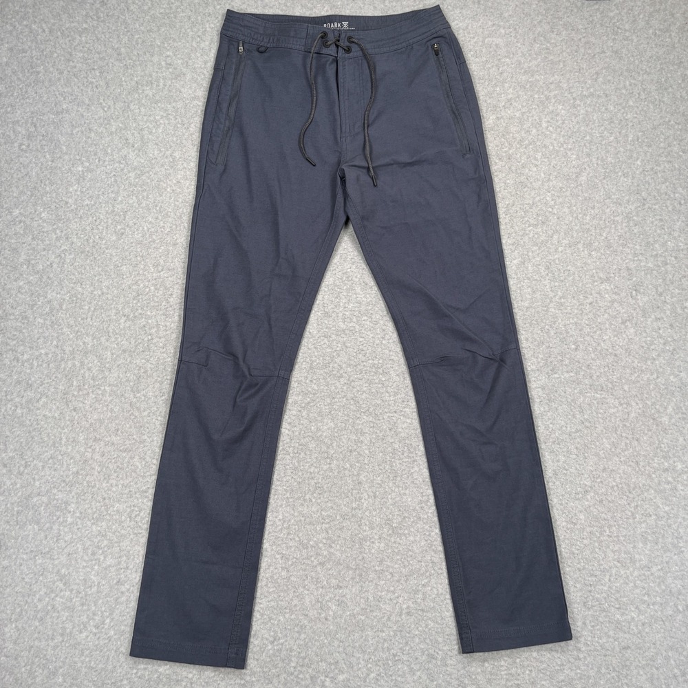 Roark Layover 2.0 Travel Pants Mens 28 (29 x 30) Blue Slim Straight Leg RP274